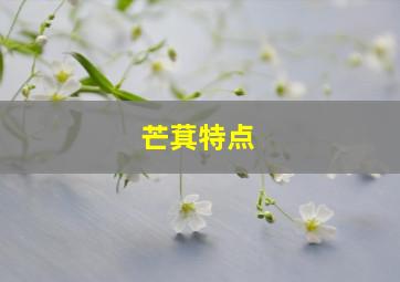 芒萁特点