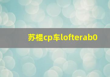 苏棍cp车lofterab0