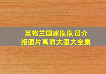 英格兰国家队队员介绍图片高清大图大全集