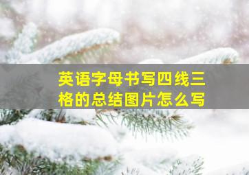 英语字母书写四线三格的总结图片怎么写