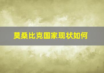 莫桑比克国家现状如何