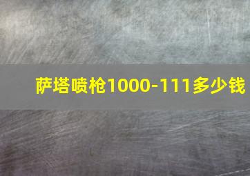 萨塔喷枪1000-111多少钱