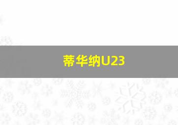 蒂华纳U23