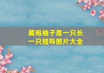 藏袍袖子是一只长一只短吗图片大全