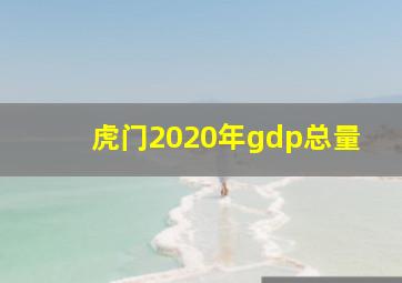 虎门2020年gdp总量