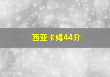 西亚卡姆44分