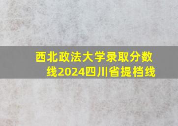 西北政法大学录取分数线2024四川省提档线