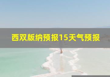 西双版纳预报15天气预报