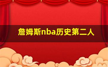 詹姆斯nba历史第二人