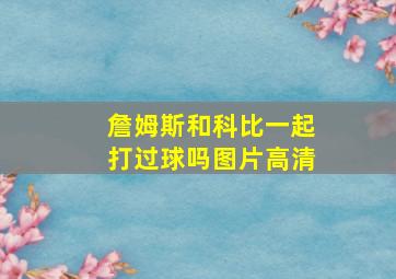 詹姆斯和科比一起打过球吗图片高清