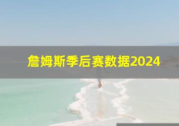 詹姆斯季后赛数据2024