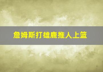 詹姆斯打雄鹿推人上篮