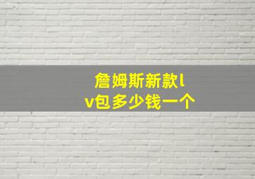 詹姆斯新款lv包多少钱一个