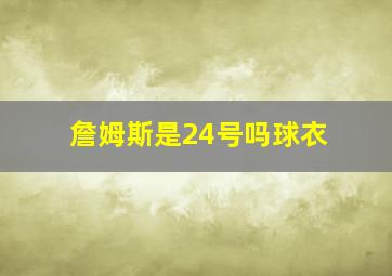 詹姆斯是24号吗球衣