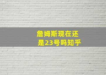 詹姆斯现在还是23号吗知乎