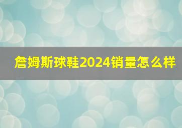 詹姆斯球鞋2024销量怎么样