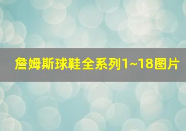 詹姆斯球鞋全系列1~18图片