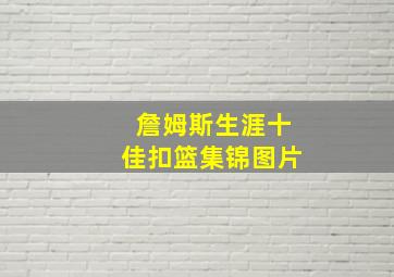 詹姆斯生涯十佳扣篮集锦图片