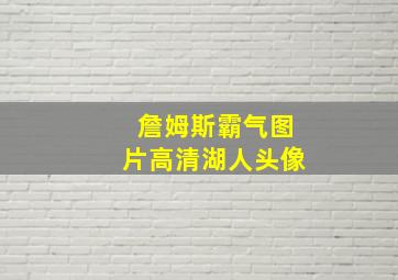 詹姆斯霸气图片高清湖人头像