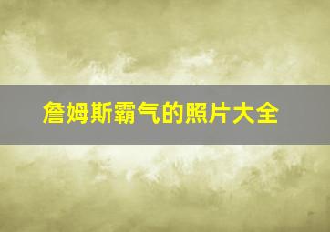 詹姆斯霸气的照片大全