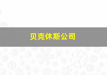 贝克休斯公司