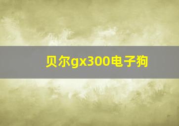 贝尔gx300电子狗