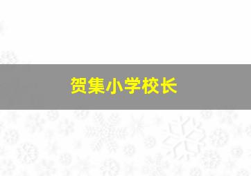 贺集小学校长