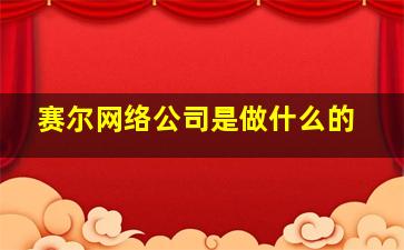 赛尔网络公司是做什么的