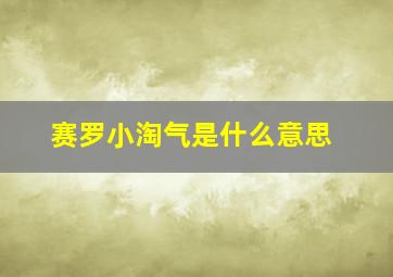 赛罗小淘气是什么意思