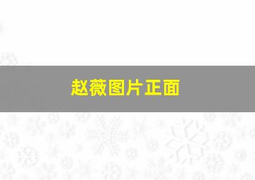 赵薇图片正面