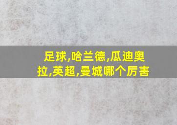 足球,哈兰德,瓜迪奥拉,英超,曼城哪个厉害