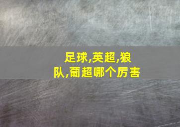 足球,英超,狼队,葡超哪个厉害