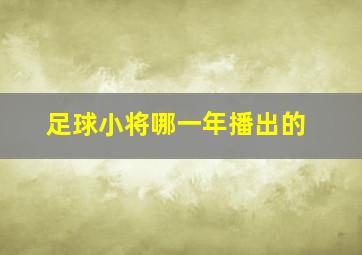 足球小将哪一年播出的