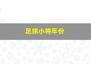 足球小将年份