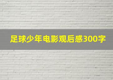 足球少年电影观后感300字