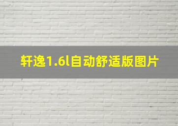 轩逸1.6l自动舒适版图片