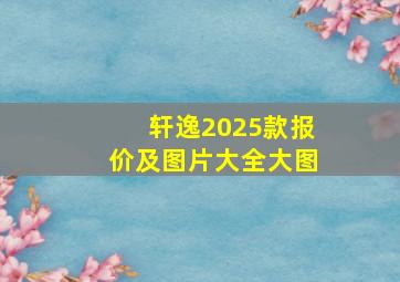 轩逸2025款报价及图片大全大图