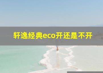 轩逸经典eco开还是不开