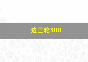 边三轮300