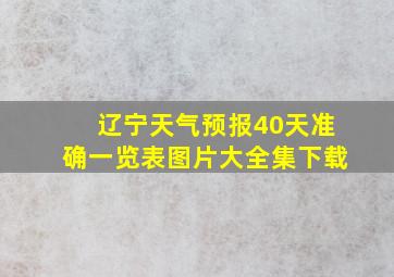 辽宁天气预报40天准确一览表图片大全集下载