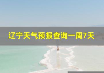 辽宁天气预报查询一周7天