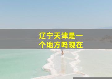 辽宁天津是一个地方吗现在