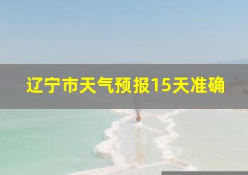 辽宁市天气预报15天准确