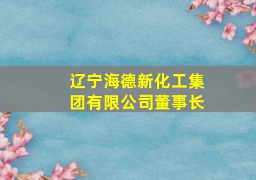 辽宁海德新化工集团有限公司董事长