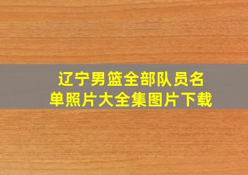 辽宁男篮全部队员名单照片大全集图片下载