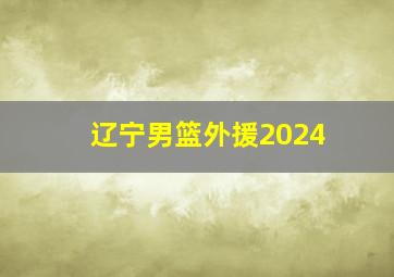 辽宁男篮外援2024