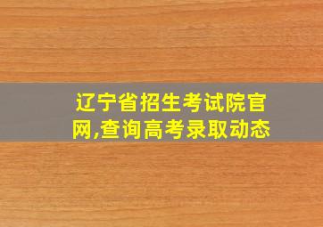 辽宁省招生考试院官网,查询高考录取动态