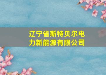 辽宁省斯特贝尔电力新能源有限公司