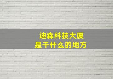 迪森科技大厦是干什么的地方