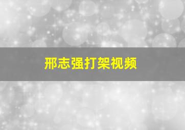 邢志强打架视频